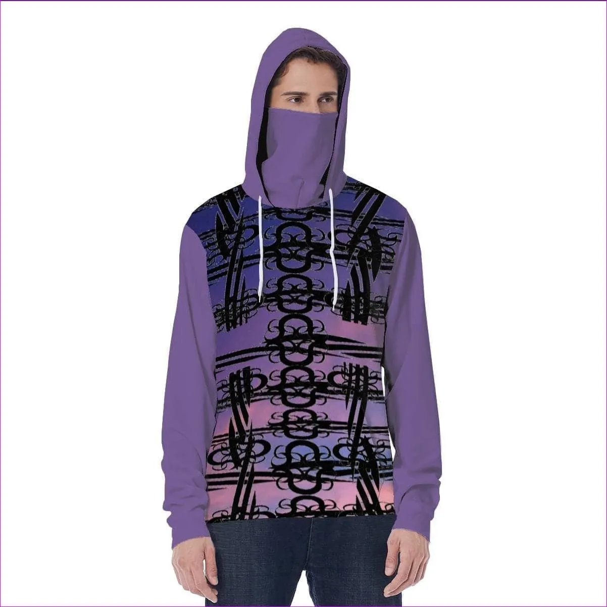 Midnight Aros Unisex Hoodie w/ Built in Mask