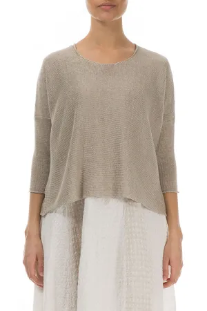 Minimalist Natural Linen Jumper