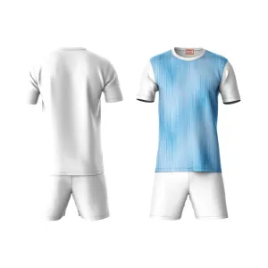 Next Print Round neck jersey white with shorts NPTS53