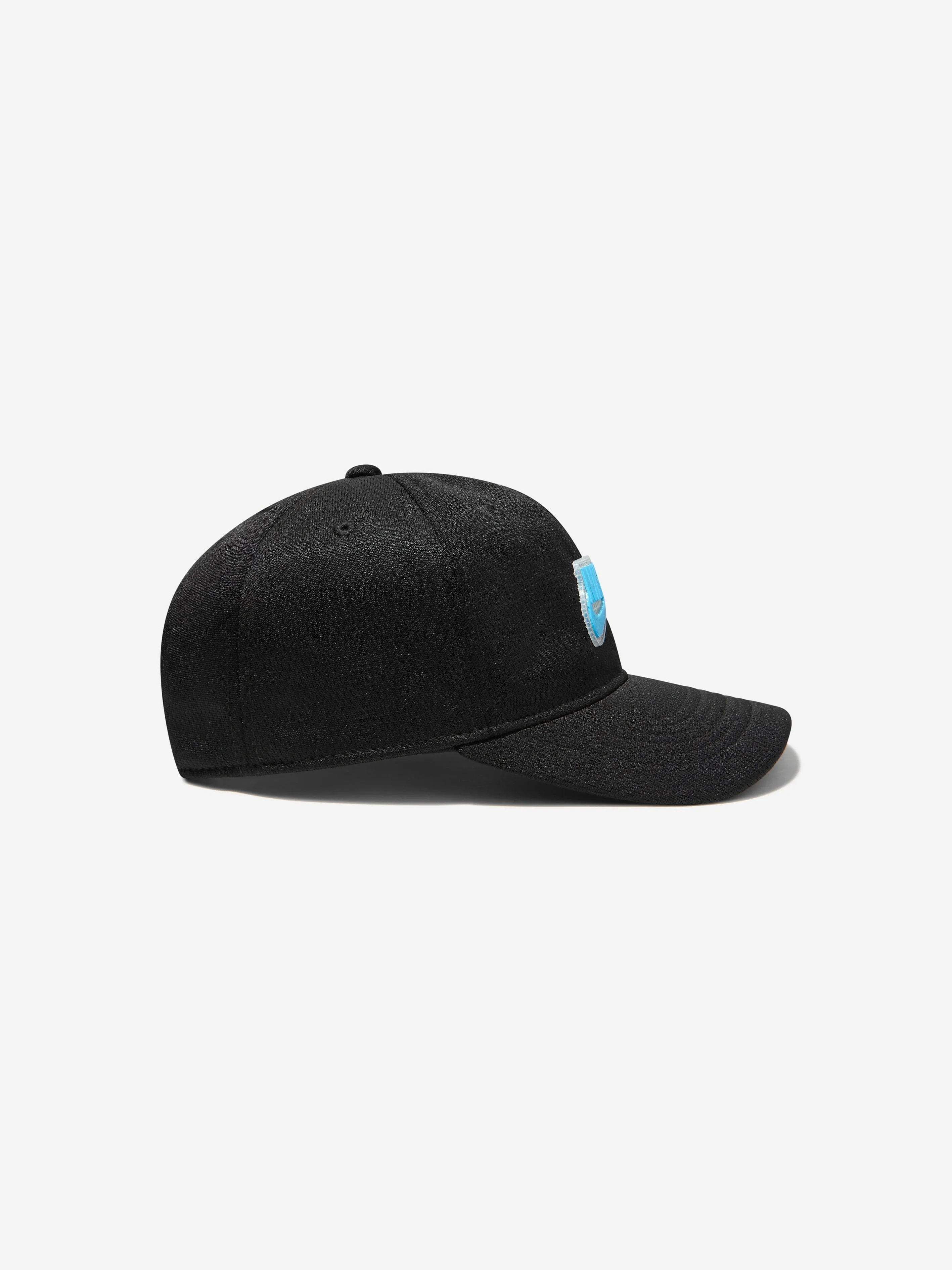 Nike Boys Curve Brim Logo Cap in Black