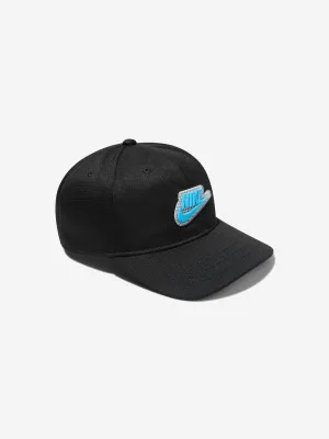 Nike Boys Curve Brim Logo Cap in Black