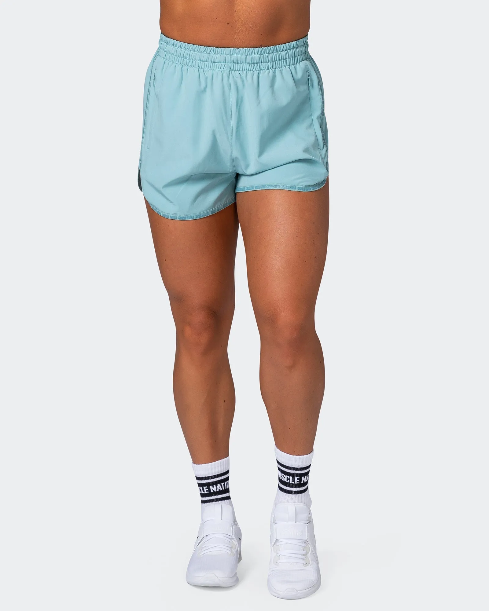 Pump Up Shorts - Dusty Jade