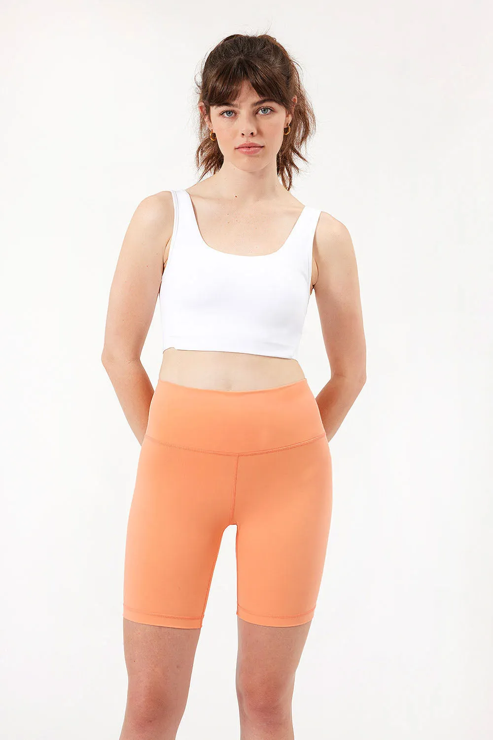 Sara sports bra tank white