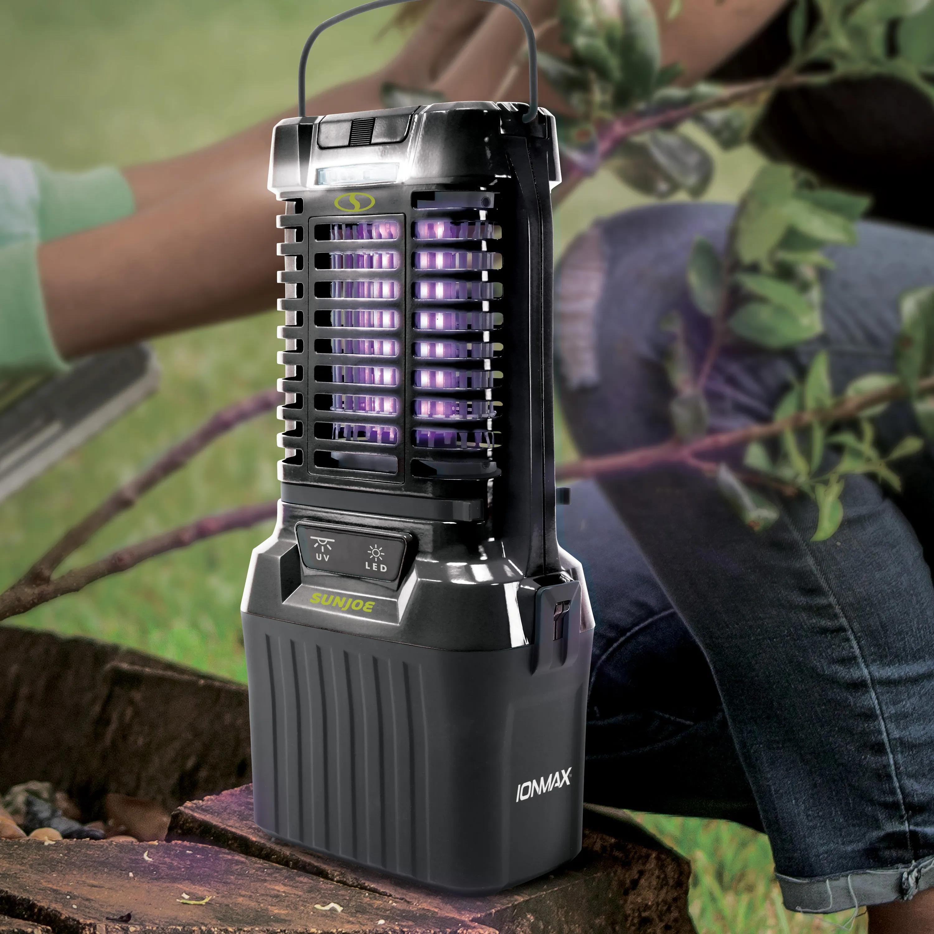 Sun Joe 24V-BZ100-LTE 24-Volt* IONMAX Cordless Indoor/Outdoor Bug Zapper Kit | 1-Acre Coverage | W/ 2.0-Ah Battery   Charger