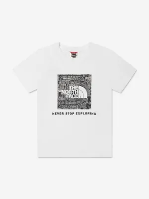 The North Face Boys Redbox T-Shirt in White