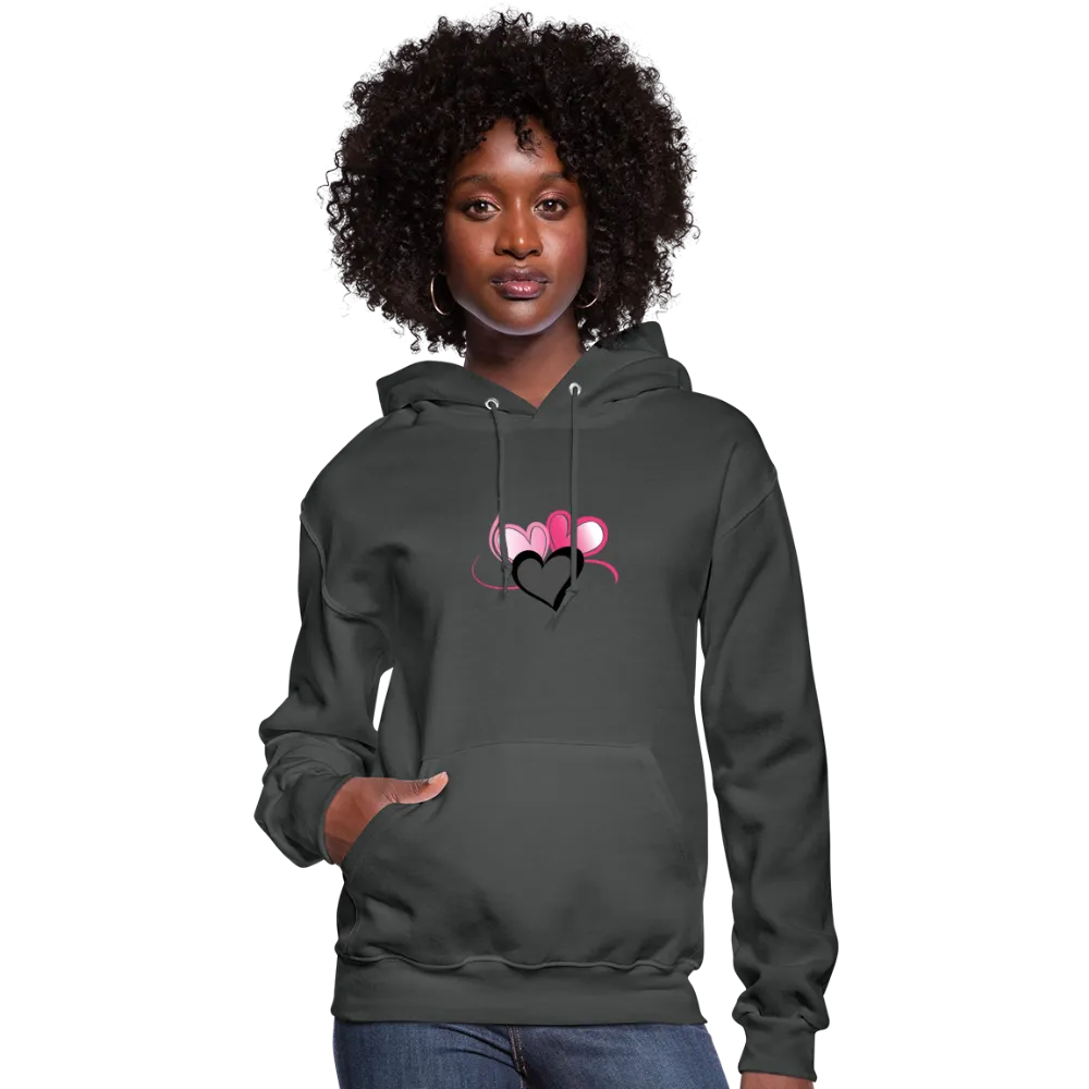 Three Heart Cord Women's Hoodie - Ships from The US