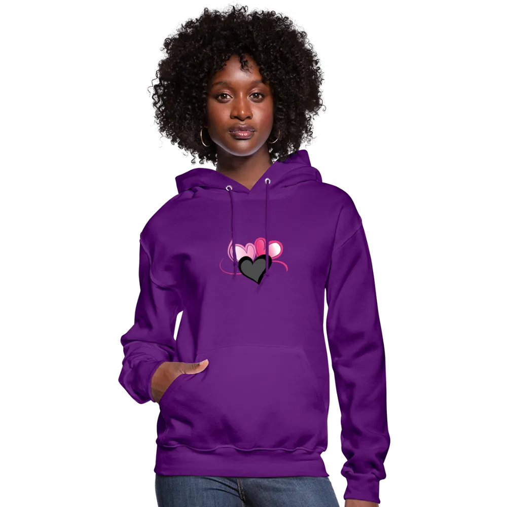 Three Heart Cord Women's Hoodie - Ships from The US