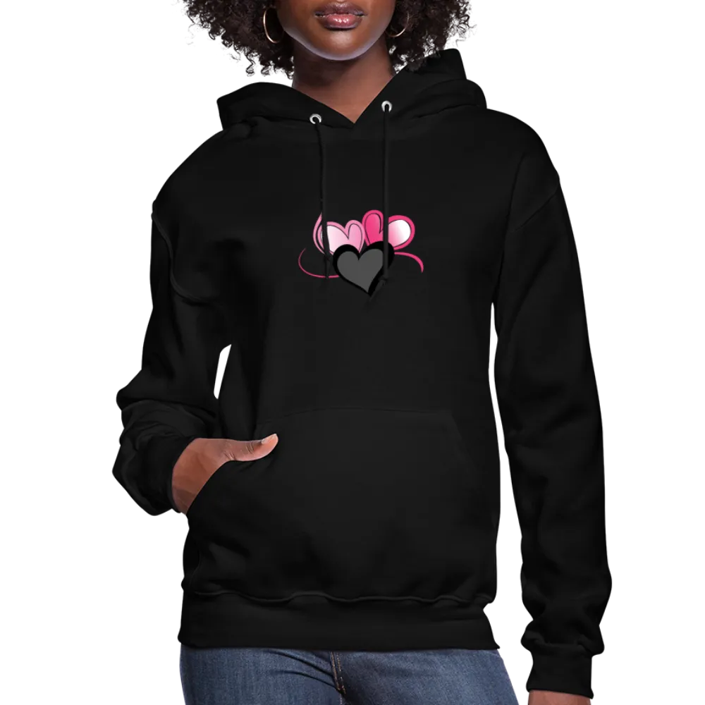 Three Heart Cord Women's Hoodie - Ships from The US