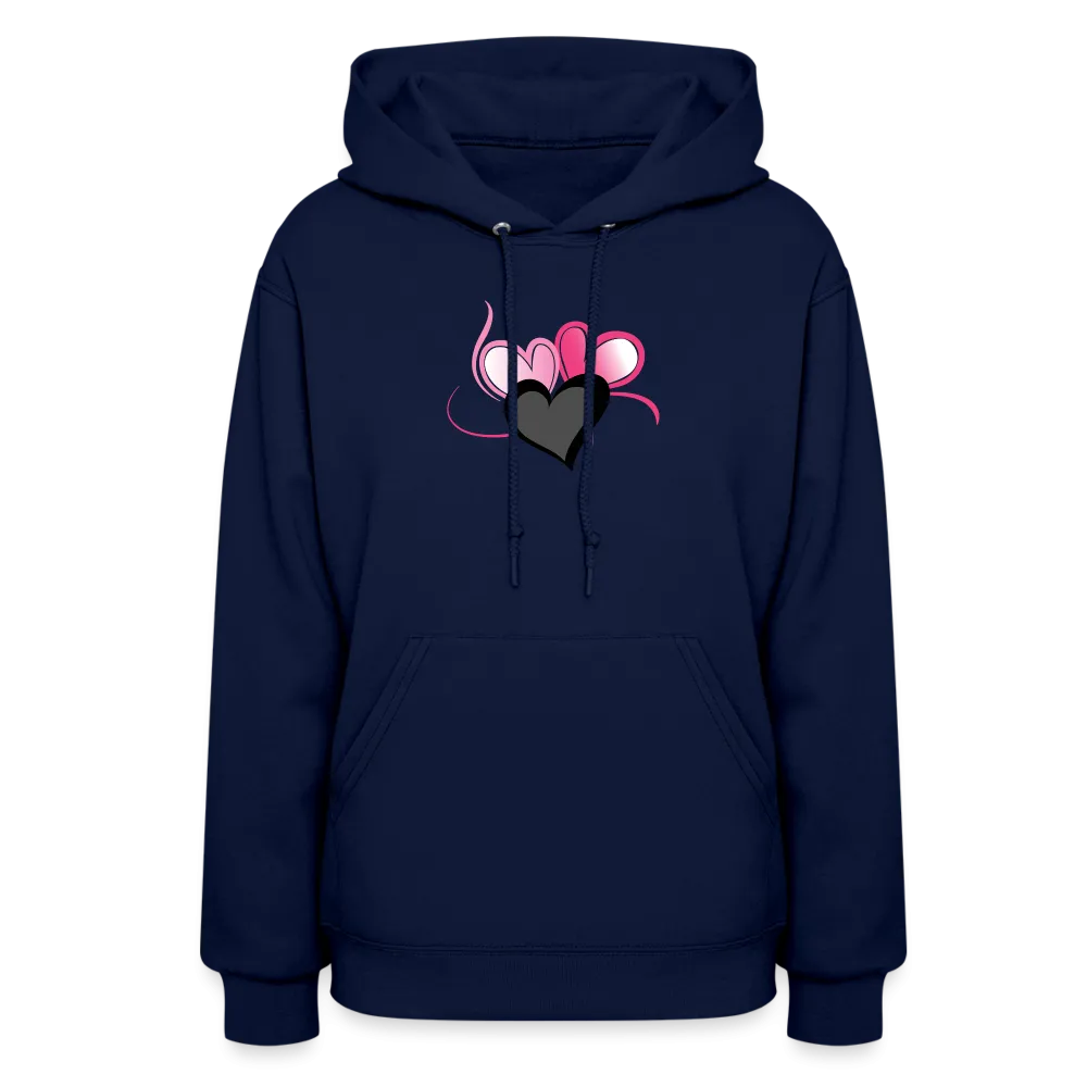 Three Heart Cord Women's Hoodie - Ships from The US