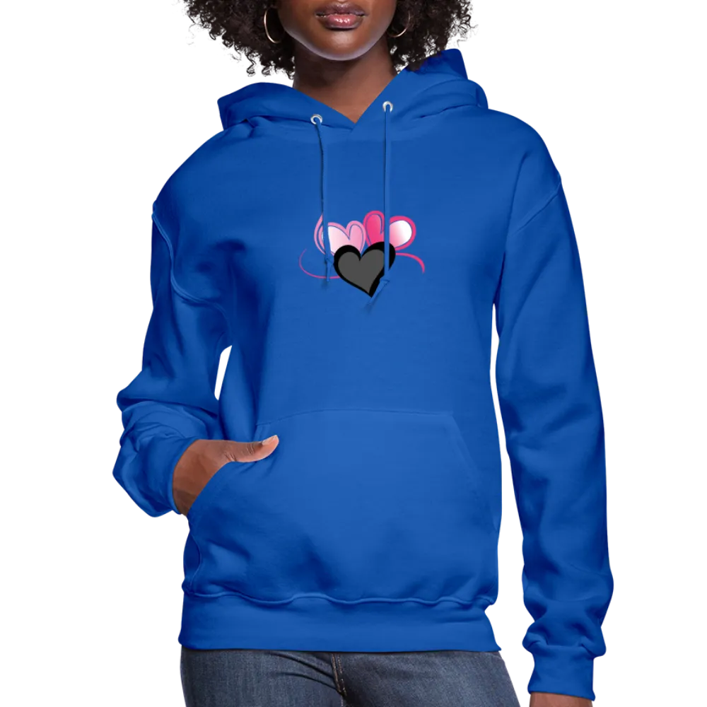 Three Heart Cord Women's Hoodie - Ships from The US