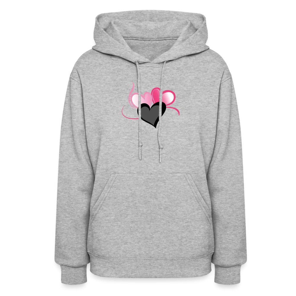 Three Heart Cord Women's Hoodie - Ships from The US