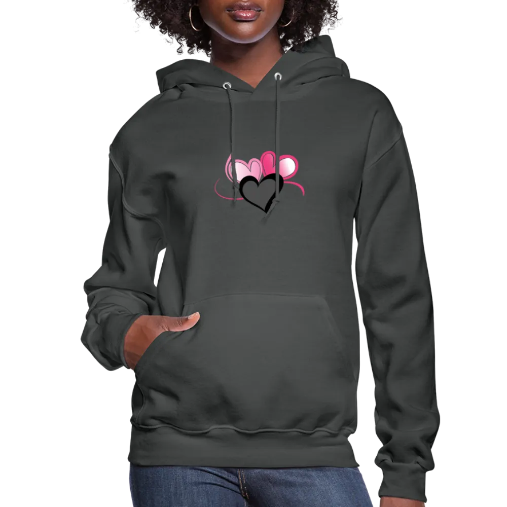 Three Heart Cord Women's Hoodie - Ships from The US