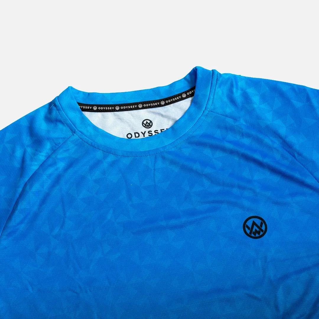 Triangulation Cobalt Short Sleeve MTB Jersey