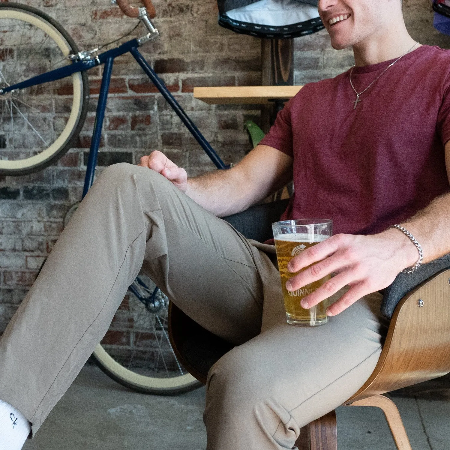 Urban Cycling Commuter Bike to Work Pants - Navy Blue