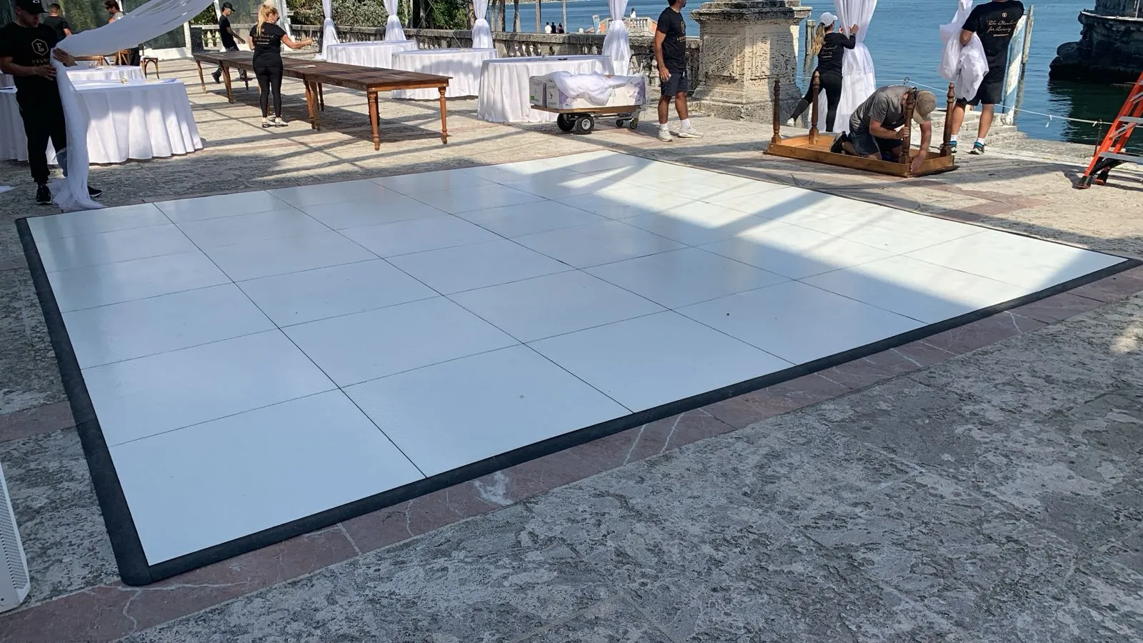 White Laminate Dance Floor