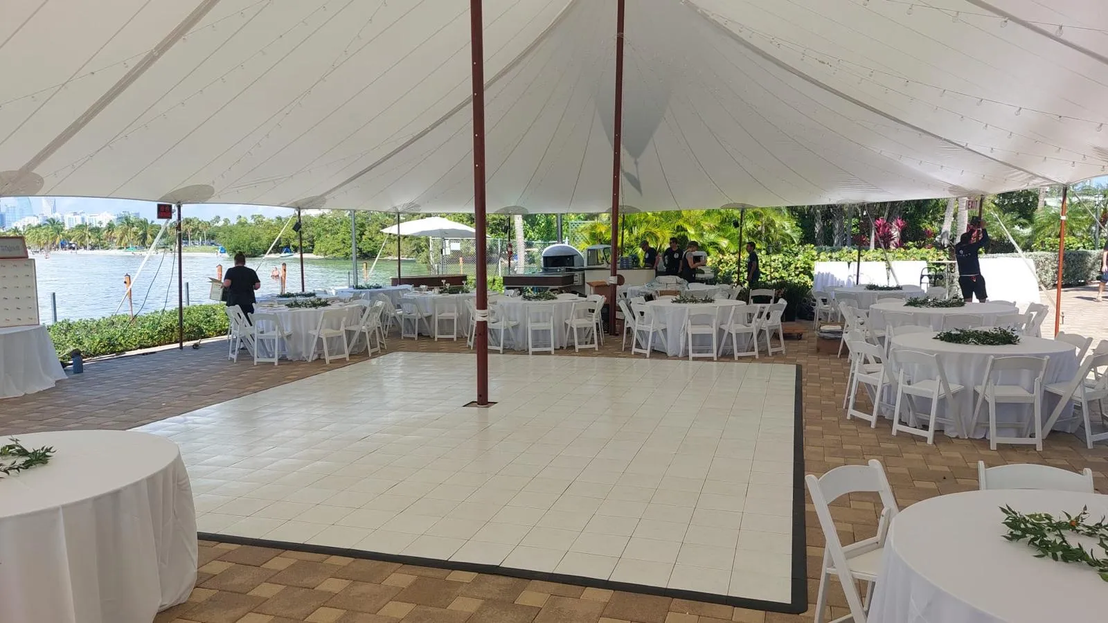 White Laminate Dance Floor