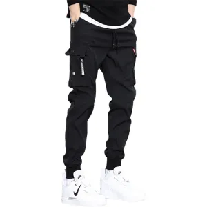 WLS Solid Color Pockets Fleece Cargo Pants